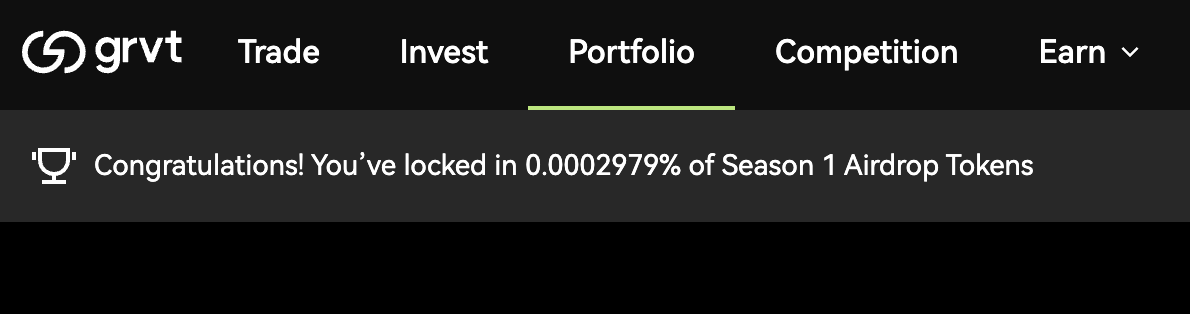 web3rambo's tweet photo. I missed the opportunity $GRVT Season 1 Airdrop but I will not miss on Season 2.

Ready to take your reward to the next level? Join me here: https://t.co/RVMARZwgLc
#GRVT https://t.co/S5iQVqkB3W