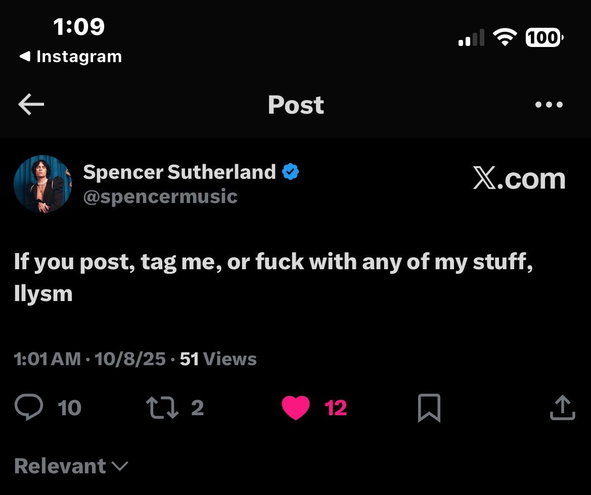 me thinking i annoy the hell out of spencer by tagging him in tweets on here and then he tweets shit like this: