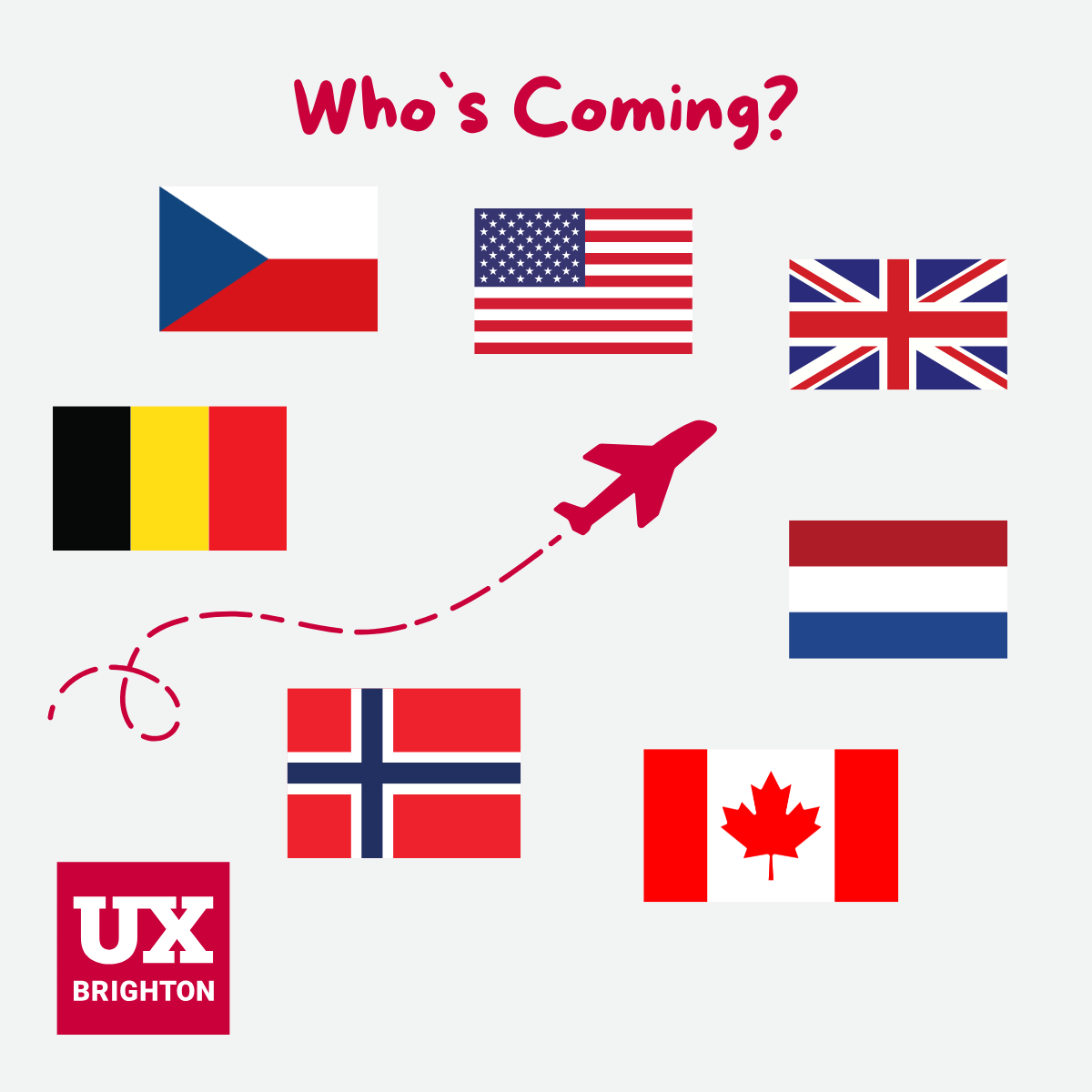 UXbri's tweet photo. 🧳 Who’s coming to UX Brighton 2025?

So far:
📍UK
📍Canada
📍Belgium
📍Czech Republic
📍Norway
📍USA
📍Netherlands

It’s shaping up to be a truly global gathering of UX minds.
Got your ticket yet?
🎟️ https://t.co/TxMXkWSABa https://t.co/aSbjtkSA8Y