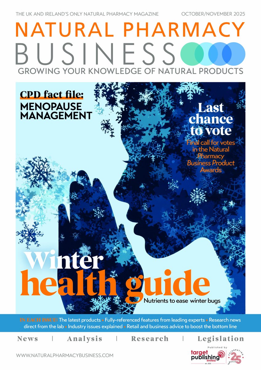 New issue out now🙌 featuring: 
- Latest research and product news 
- Menopause management
- Winter health guide
- Weight loss injections
- Nature Prescription scheme

Read free online 👉naturalpharmacybusiness.com/imag/npboctnov…