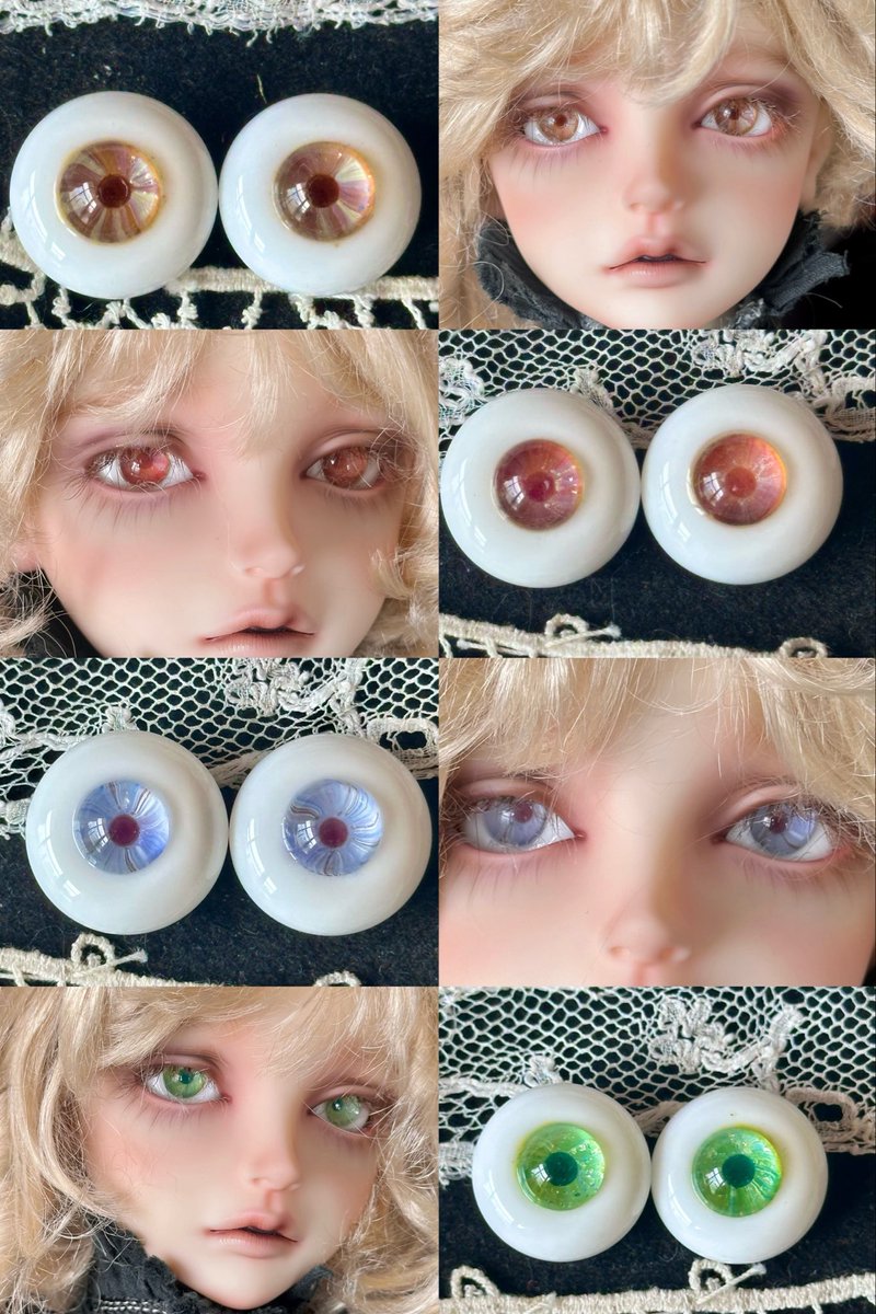 iris_dolleye's tweet photo. この最近3ヶ月作った瞳孔小さめのお目目
カコイイね

#グラスアイ #glasseye 
#ドールアイ #dolleye 
#irisdolleye https://t.co/vIQJi9bR1v