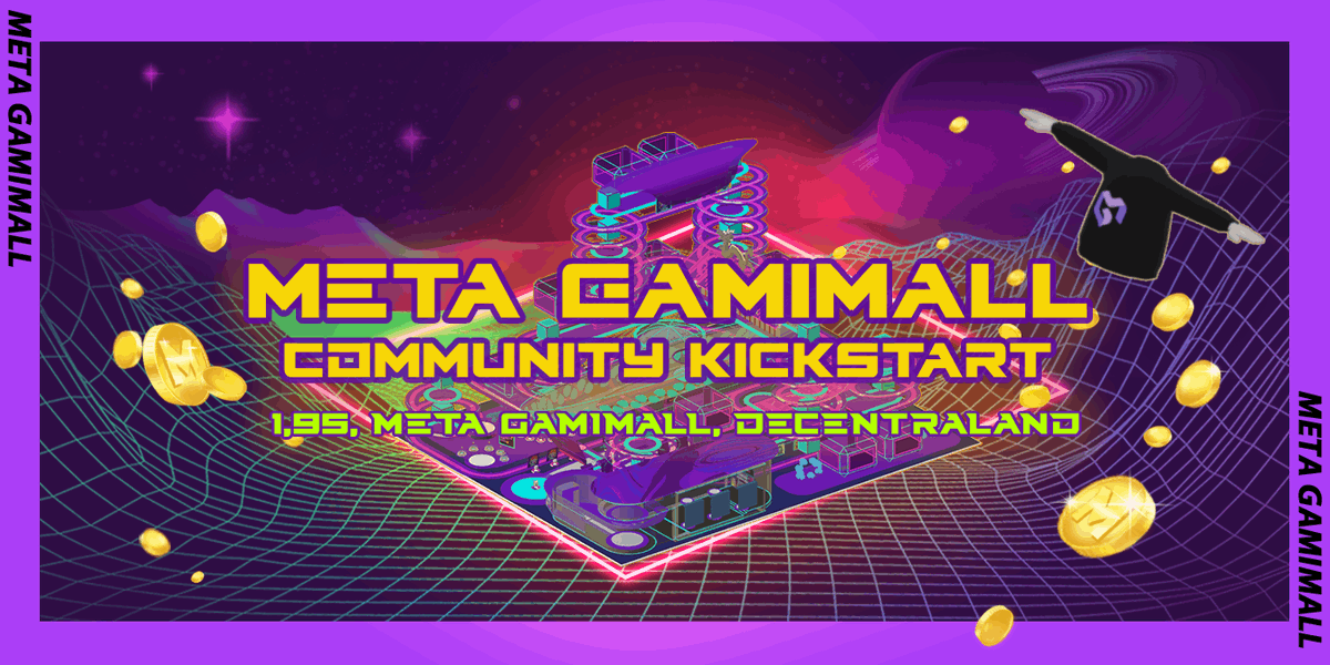 MetaGamiMall's tweet photo. 🔥 Meta GamiMall Play &amp; Earn Community Kickstart Event!

🗓️ 12 PM UTC, Oct 10
↘️ 1.95, @MetaGamiMall, @decentraland
🎁 Claim new wearable by playing! Got enough coins and materials? Holders share a big prize at month's end!

🔗 Register: https://t.co/J37ZawHvQE https://t.co/9Z0UYFonNx
