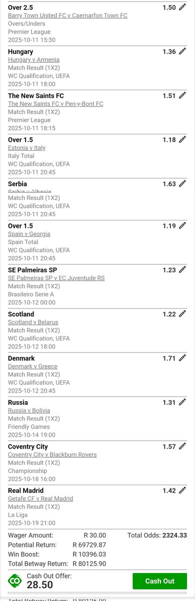 Tumalizer_ZA's tweet photo. Fire Slip 💥🎯📌🔌📍

Multi Bet betslip: BW179F3090 https://t.co/AdbjzVxMXG https://t.co/0OOz8UmcZJ