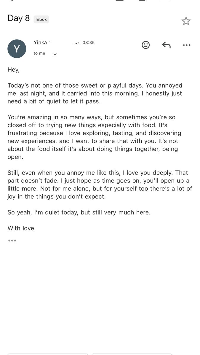 Isiomaniaa's tweet image. Day 8 of 9 ✨
“I’m quiet today but still very much here”