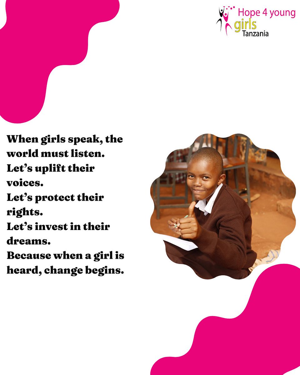 When girls speak, the world must listen.
Let’s uplift their voices.
Let’s protect their rights.
Let’s invest in their dreams.
Because when a girl is heard, change begins.
#IDG2025
#girlsvoices