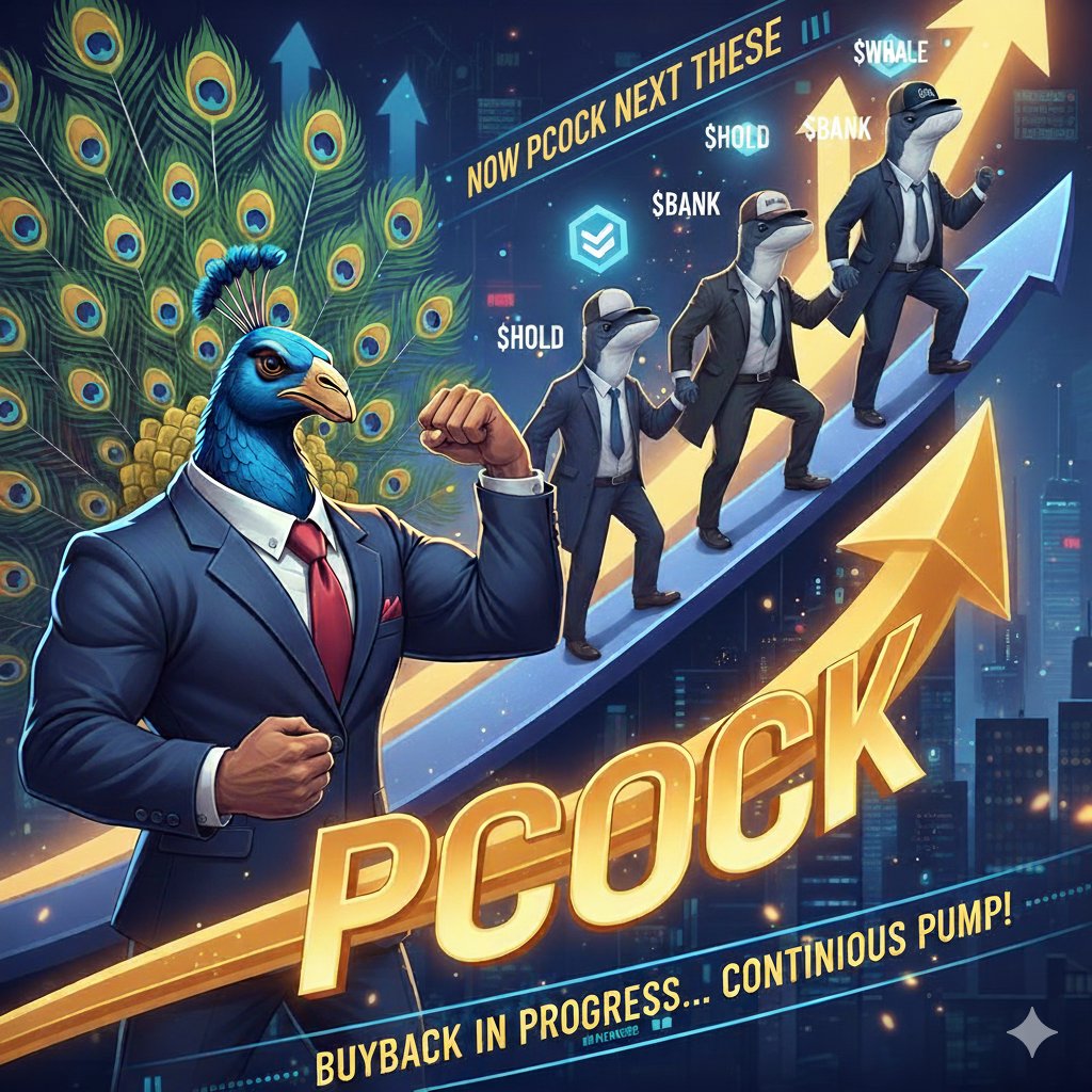 Rafi (@abdullah102541) on Twitter photo ๐ Mega Pump Alert: PCOCK Leading the Wave! ๐
The next phase is heating up as <a href="/Humpback_Holder/">The Humpback Holder</a> โs powerful tokens prepare for take-off!
In the crypto market, $PCOCK has already created a storm with its buyback program and unstoppable pumping โ making it the talk of the town. ๐ Mega Pump Alert: PCOCK Leading the Wave! ๐
The next phase is heating up as <a href="/Humpback_Holder/">The Humpback Holder</a> โs powerful tokens prepare for take-off!
In the crypto market, $PCOCK has already created a storm with its buyback program and unstoppable pumping โ making it the talk of the town.