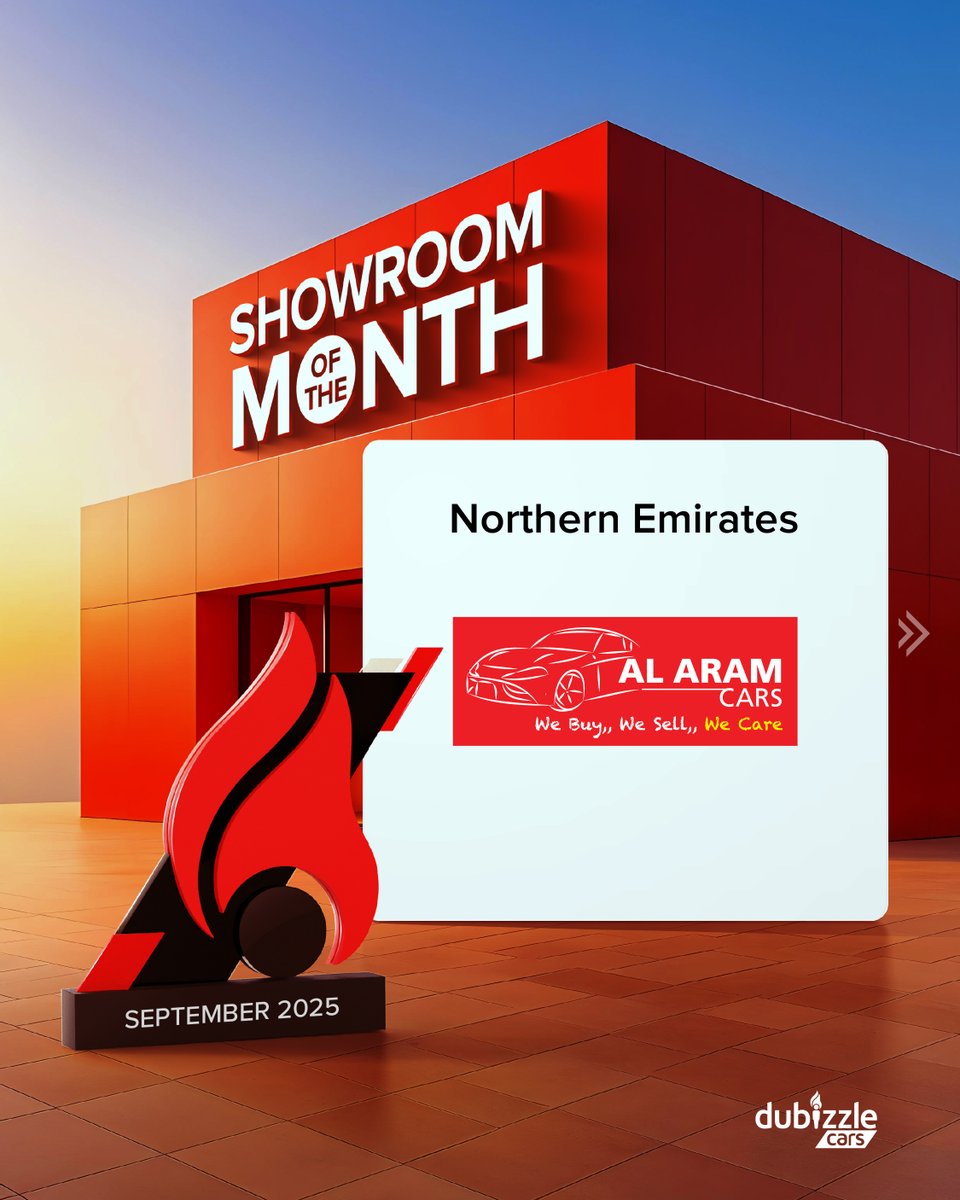 dubizzle's tweet image. We’re proud to announce our Showrooms of the Month for September 2025 across the UAE! 

Dubai: Approved Automotive. 
Sharjah &amp;amp; Northern Emirates: Al Aram Used Cars 

#dubaicars #dubizzlecars #carsforsale