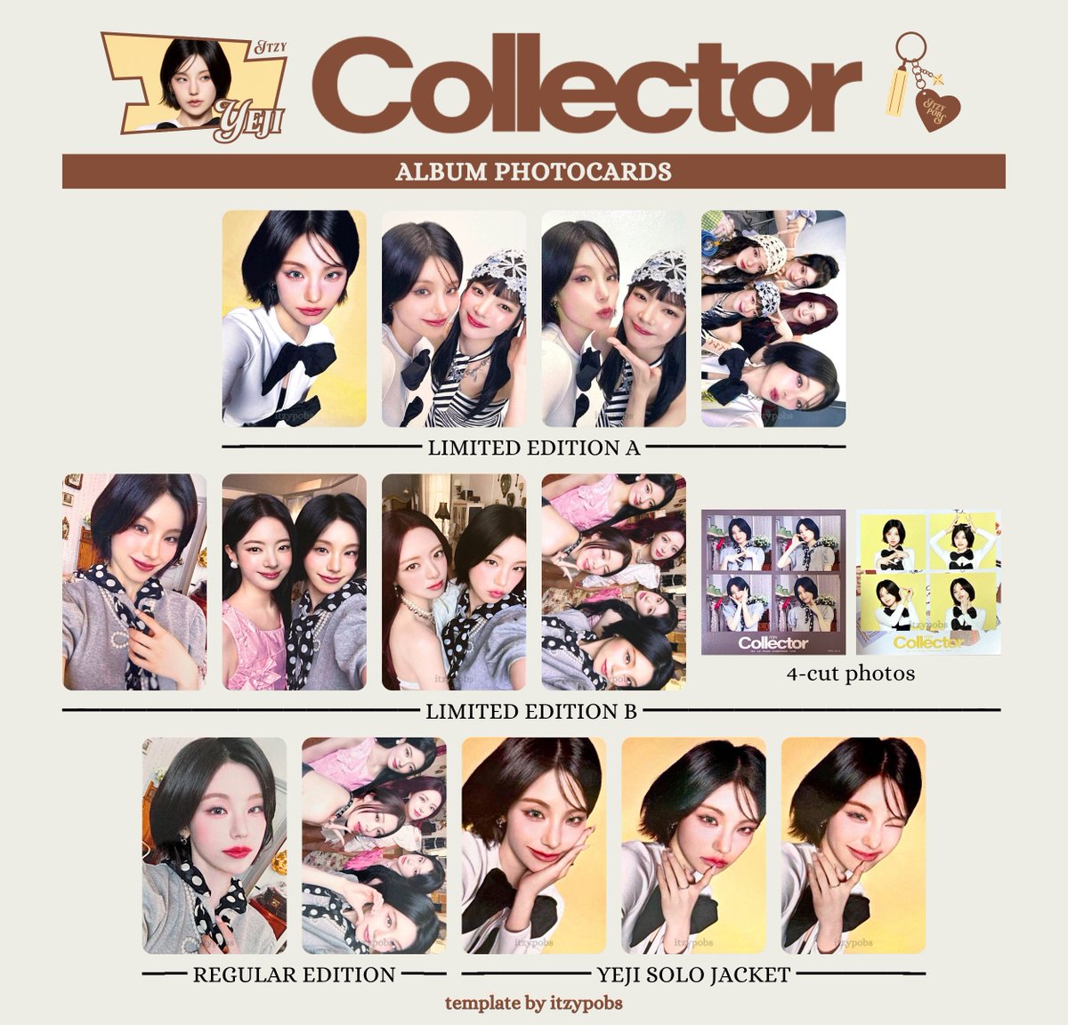 ITZY collector 全員サイン入り色紙 イルイベ ITZY 2nd Album