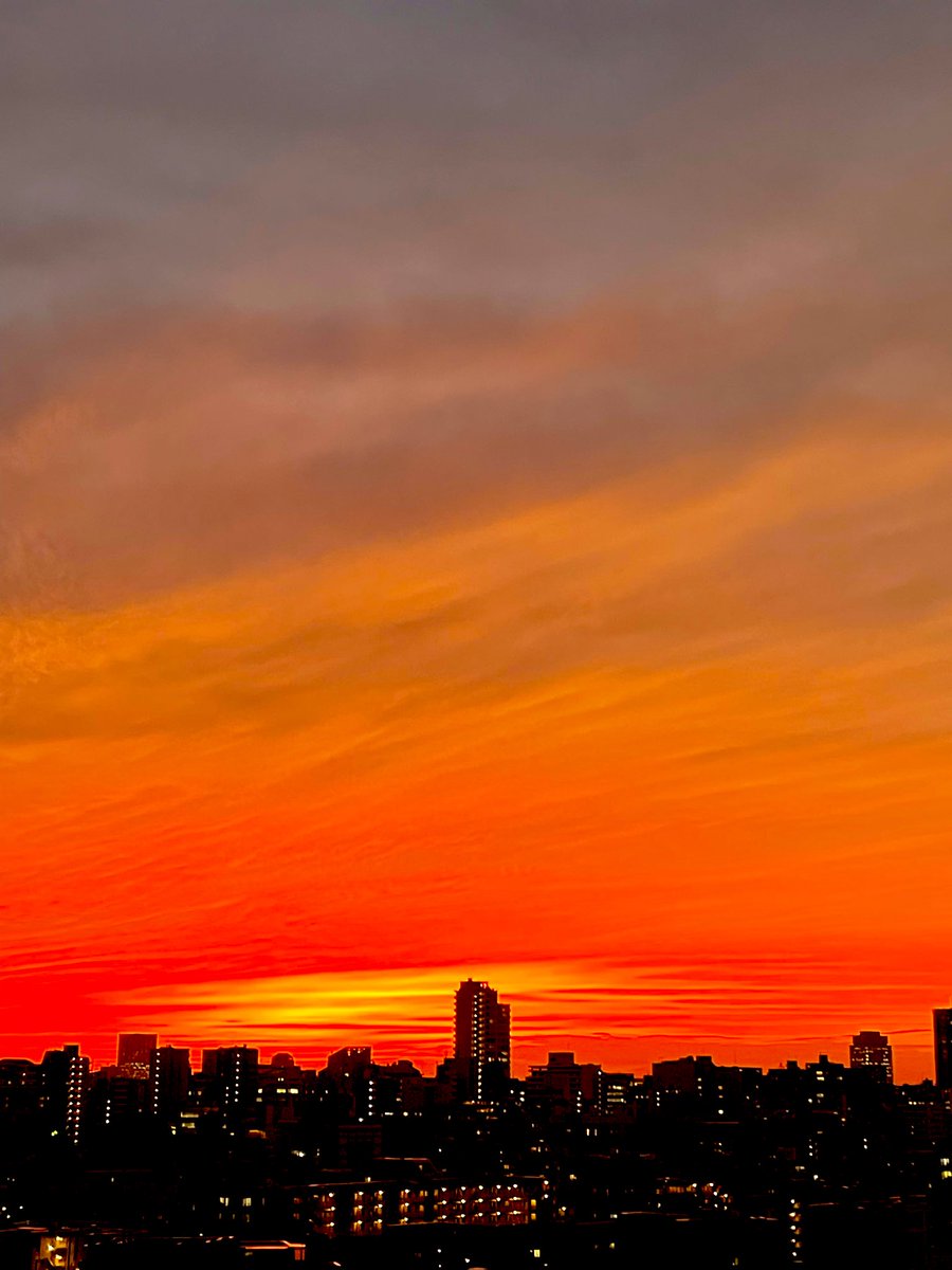 DIntroductions3's tweet image. #イマソラ #相互フォロー
#写真好きな人と繋がりたい
#ファインダー越しの私の世界

この鮮やかな夕焼けは、台風接近の影響か 🌆
