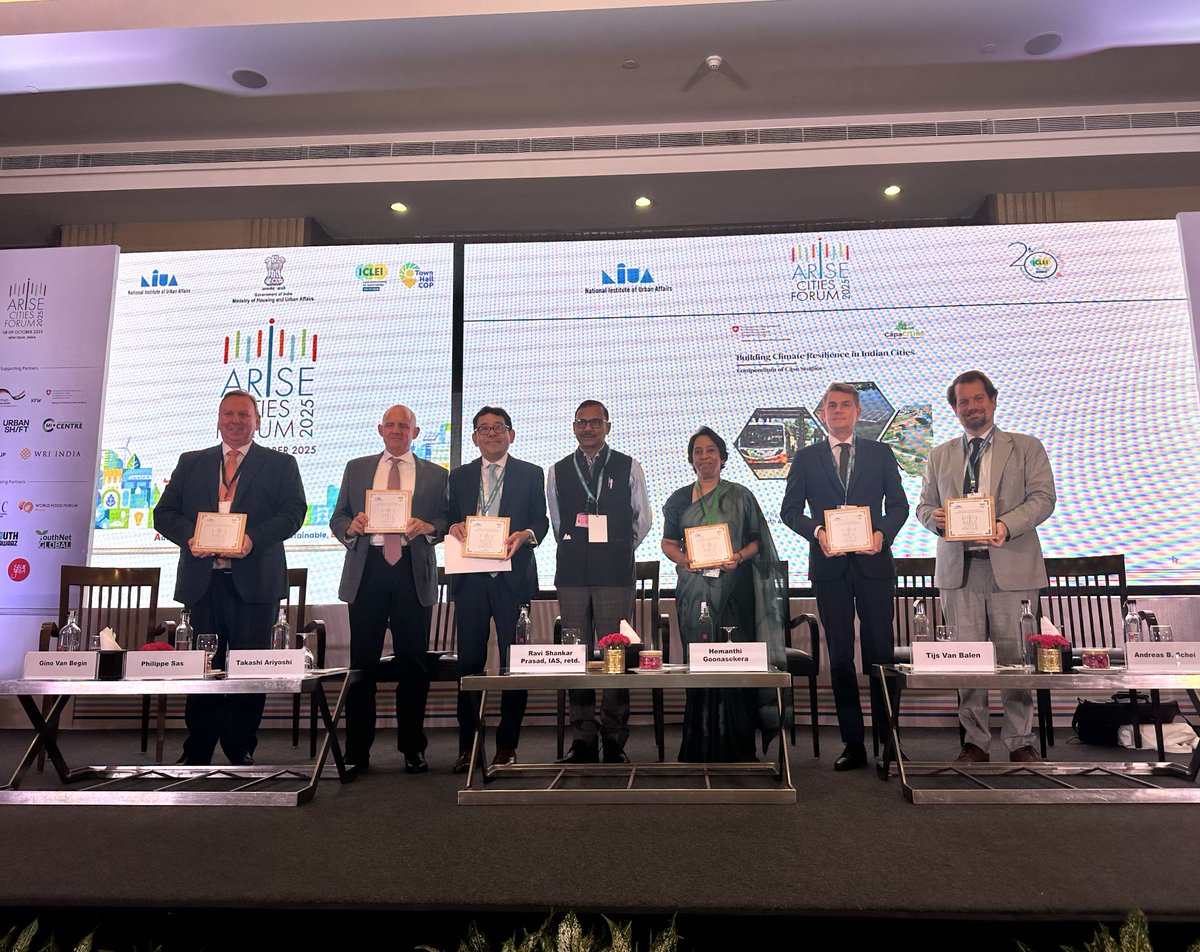 JapaninIndia's tweet image. DCM Ariyoshi joined a panel at ARISE Cities Forum 2025 and highlighted Japan&apos;s initiatives to accelerate climate action, specifically focusing on the City-to-City Collaboration Program (C3P) and the recently signed Joint Crediting Mechanism (JCM) with India🇯🇵🤝🇮🇳
#IndiaJapan #JCM
