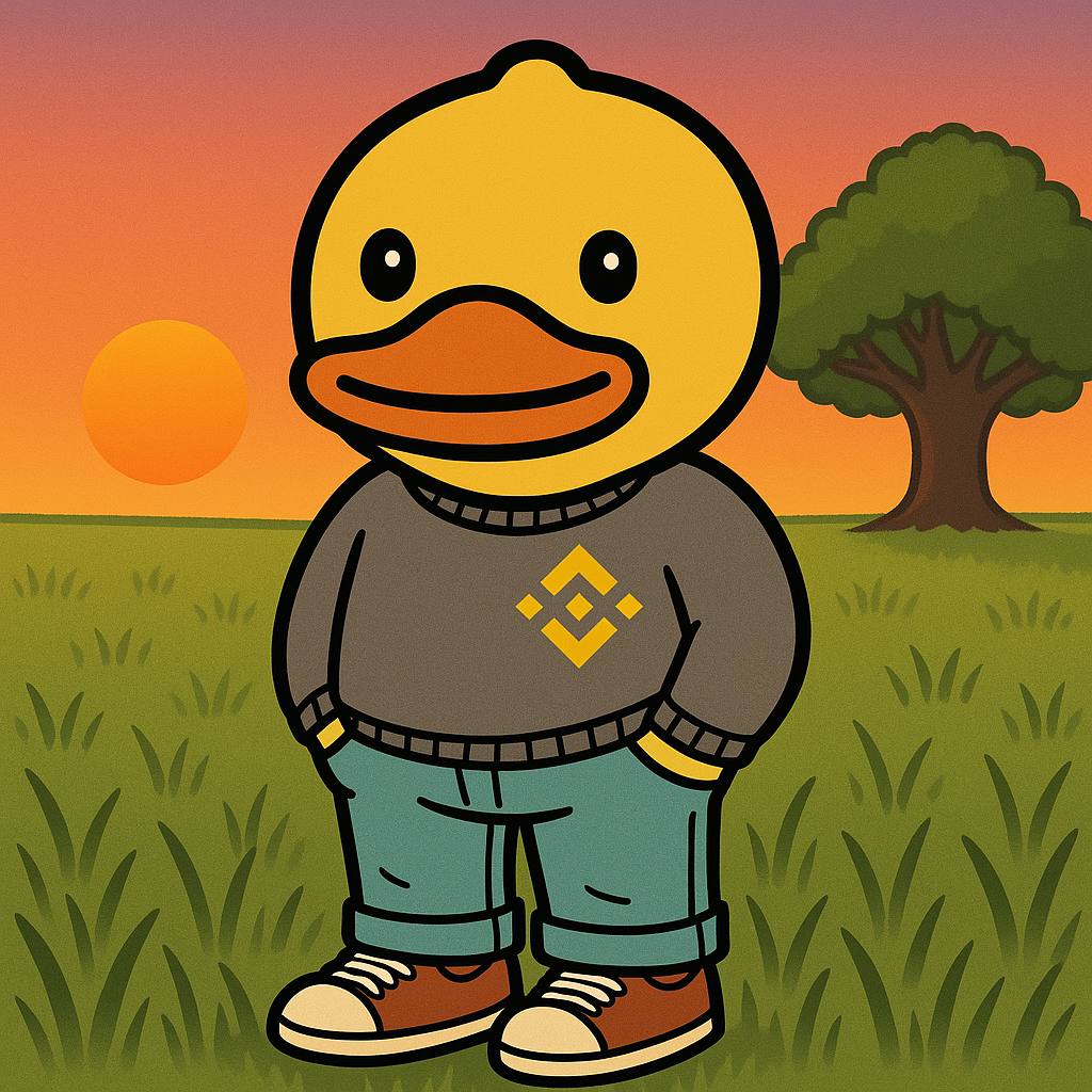 Good morning.

In the end, I’m just a chill $DUCK; floating calmly through the chaos, just like Binance. 🐥