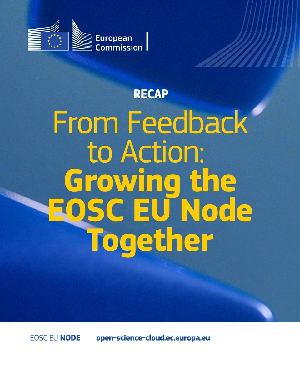 athenaRICinfo's tweet image. 🚀 The #EOSC #EUNode stood out this September at key #OpenScience events across Europe from #OSFair2025 to CERN &amp;amp; Paris.🔍 Community feedback confirms:
✅ Real-world use by astronomers
✅ Better onboarding &amp;amp; docs
✅ Clear need for continuity &amp;amp; support
bit.ly/3KKkRax