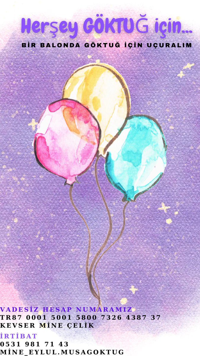 Herşey Göktuğ için 
#yardımedin