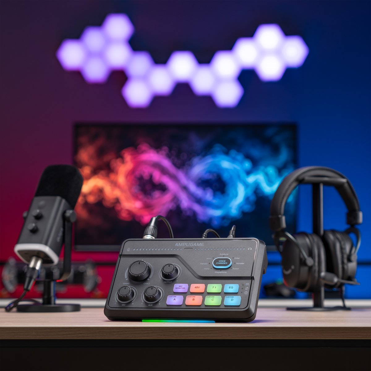 🖤黒くてちょっと小悪魔。FIFINE SC8。

指先が踊れば、音もノブも光りだす🎛️✨
まるでステージの主役みたいに、あなたの声を照らす。

すべてが“アップグレード”されたゲームミキサー。🎮
#FIFINEAmpliGameSC8