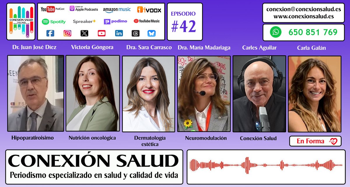 Episodio #42 - CONEXIÓN SALUD
👉bit.ly/47dQ4M5 👈

▶️ YOUTUBE PODCAST: bit.ly/3NjfWeK
▶️ SPOTIFY: bit.ly/3TZ4fOd
▶️ APPLE PODCAST: bit.ly/3TXmmE8
 #Salud
#CarlesAguilar

conexionsalud.es