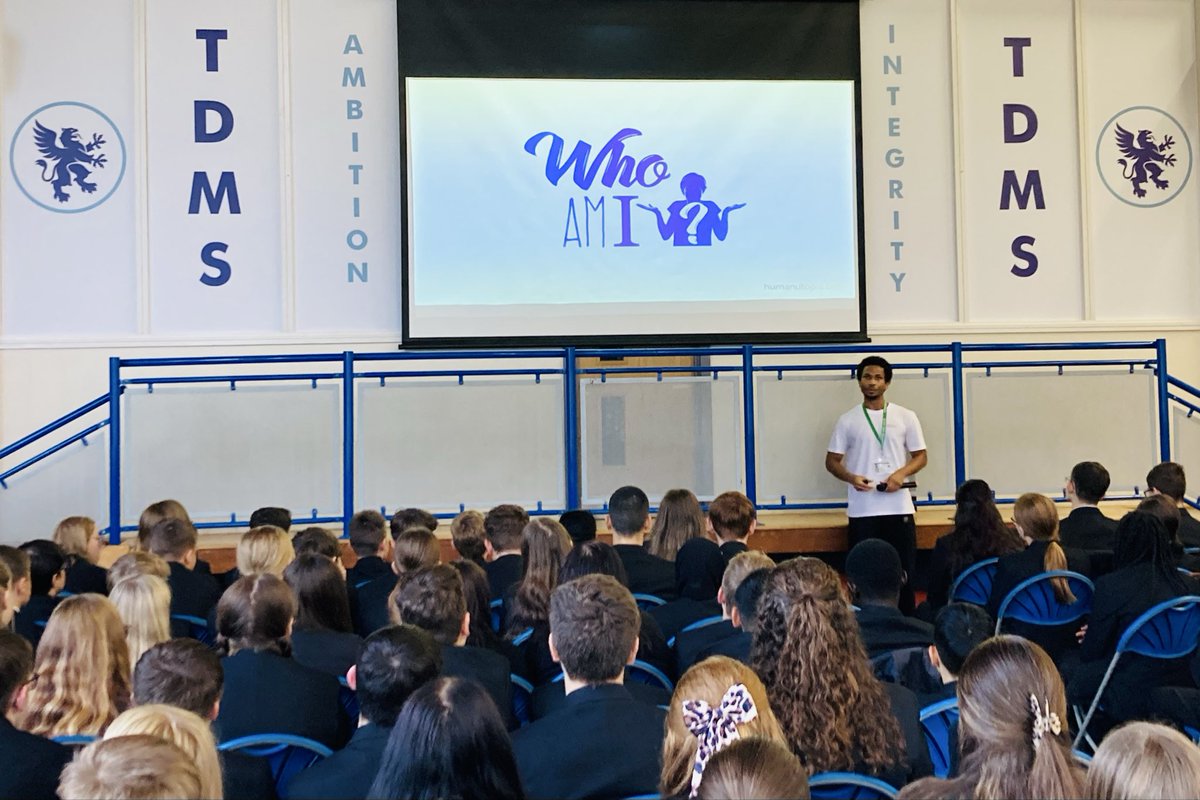 AA4Stones's tweet image. Delighted to welcome @humanutopia to TDMS today to work with our Year 9 students as part of their 3 day programme ‘Who Am I?’ Thanks to @Strickomaster for the recommendation. Really looking forward to seeing what positive change the work brings. #exciting #empowerment