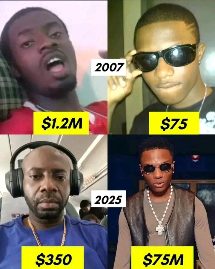 codeine_cobayne's tweet image. Wizkid vs sky B Net worth
2007 vs 2025