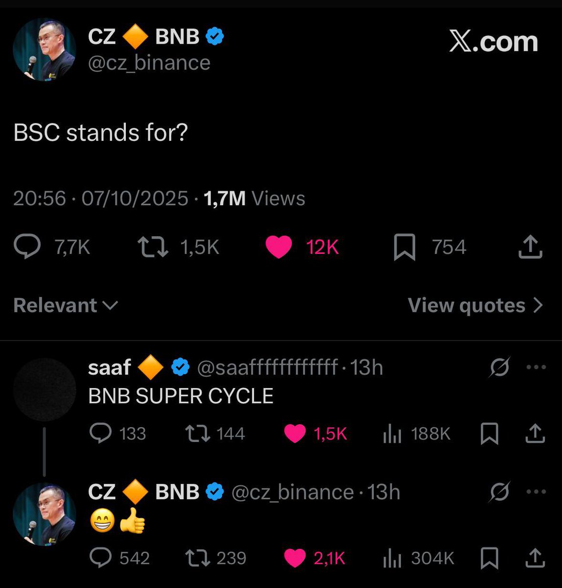 People need to understand this is a perfect example were cz and his will crime the fuck out of us

EXACTLY LIKE NIERO 2.0

0x6b4917a11bcb3bdcb545d79f211e81aa5835a3ba

This is the NAME, let’s crime it together

Not BINANCE super cycle.