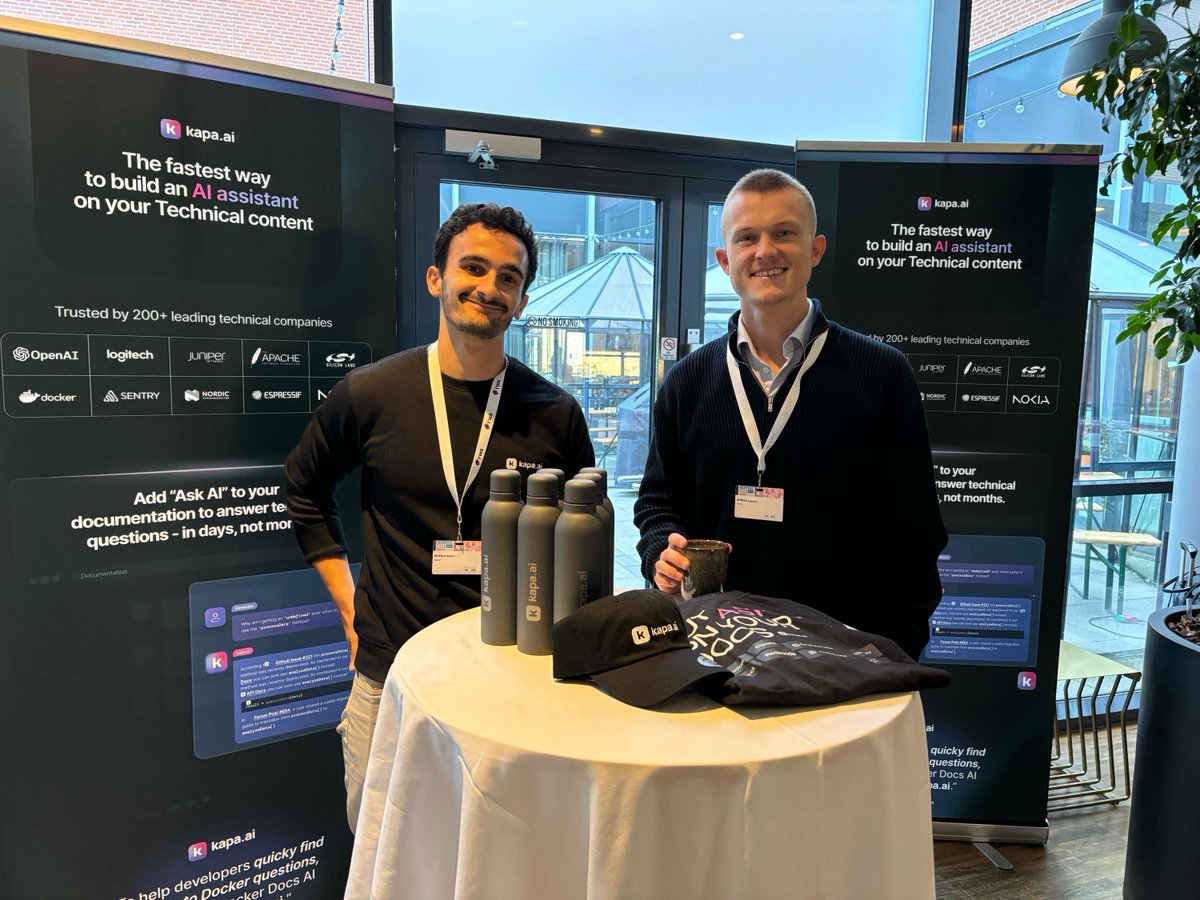 We just spent 48 hours at NORDIC TechKomm talking with leaders at companies like <a href="/Adobe/">Adobe</a> and @Ericsson. It was an absolute blast 🔥

In-person events remind me that AI isn’t replacing any of our customers. 

We talked to SO MANY incredible technical writers who were more in demand