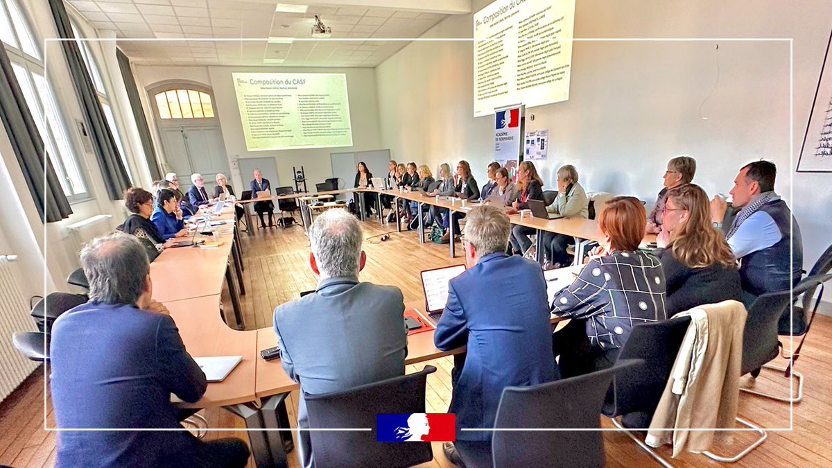 Académie de Normandie (@ac_normandie) on Twitter photo Le premier Conseil académique des savoirs         fondamentaux <a href="/ac_normandie/">Académie de Normandie</a> de l’année scolaire 2025-2026 s’est tenu ce mardi au rectorat, sous la présidence de la rectrice Valérie Cabuil. Le premier Conseil académique des savoirs         fondamentaux <a href="/ac_normandie/">Académie de Normandie</a> de l’année scolaire 2025-2026 s’est tenu ce mardi au rectorat, sous la présidence de la rectrice Valérie Cabuil.