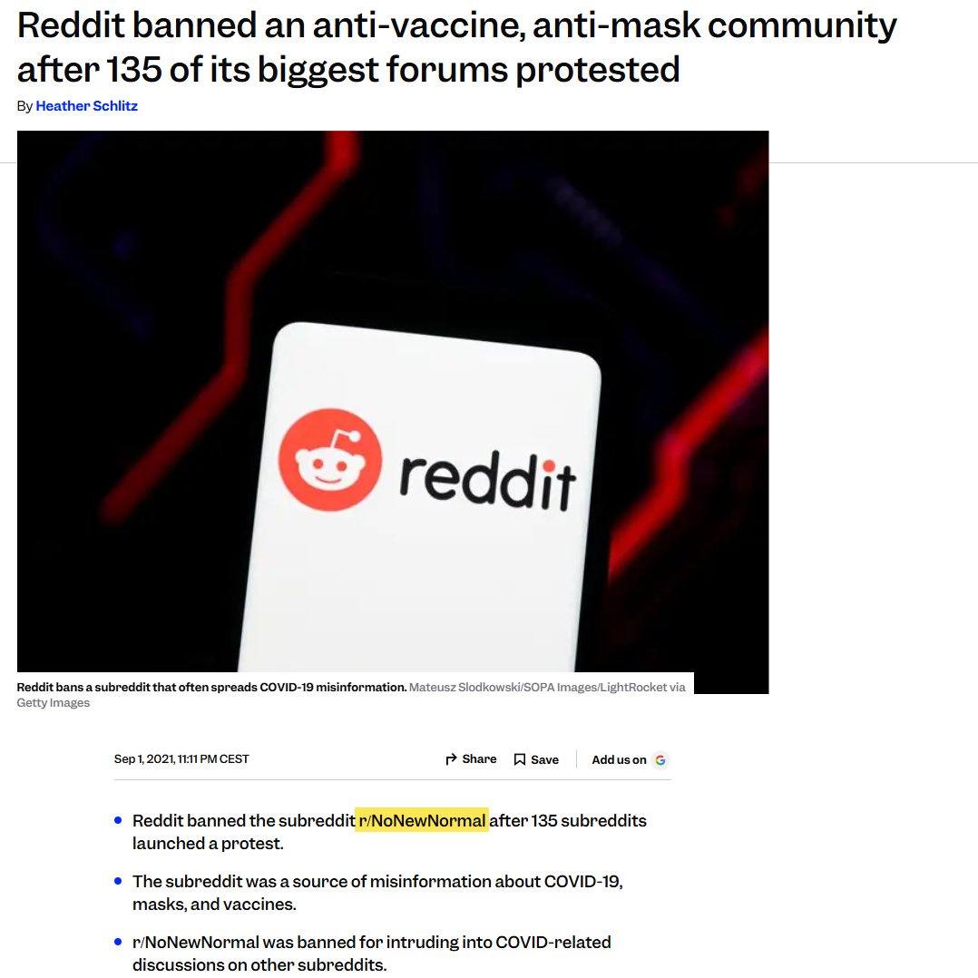 DaysOfNoahh's tweet image. Yeah, during convid #Reddit just banned #NoNewNormal, a bastion of sanity in a world gone crazy with an illusionary virus, that had 120.000 subscribers.