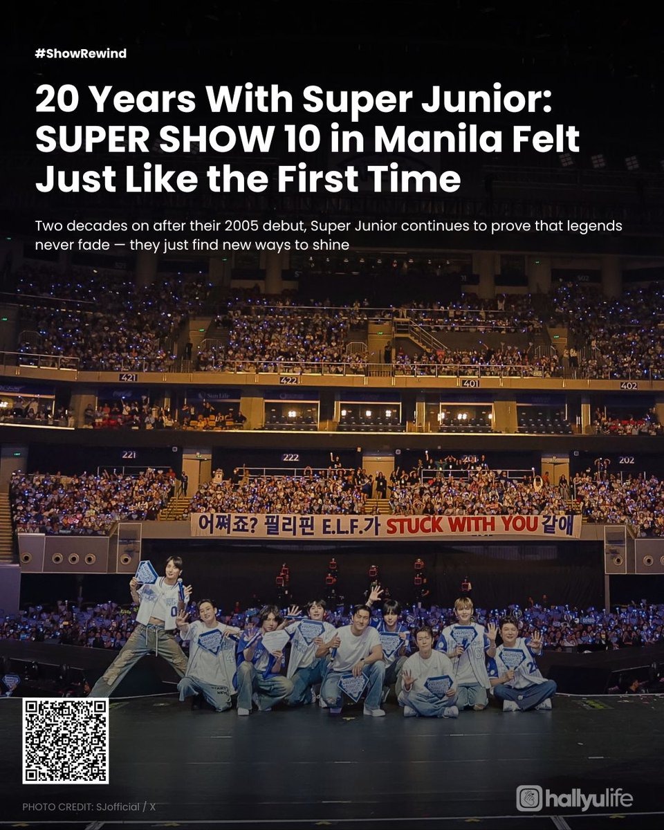 hallyulifeAMG's tweet photo. On #ShowRewind: Two decades on after their 2005 debut, Super Junior continues to prove that legends never fade — they just find new ways to shine
https://t.co/3YcmFKM0if
@pulpliveworld
#슈퍼주니어 #SUPERJUNIOR #20th_Anniversary_TOUR #SS10inManila #SUPERSHOW10 https://t.co/6Fq7fLOAer