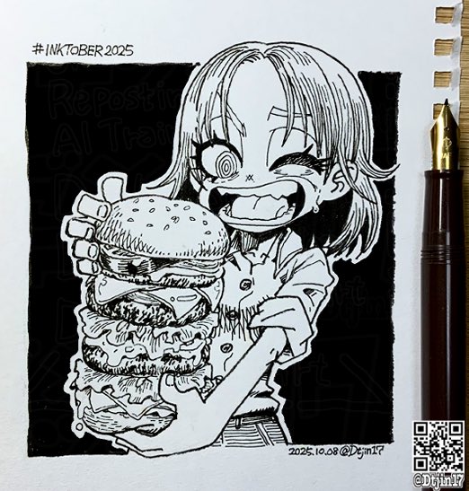 Day8:Reckless #inktober2025 