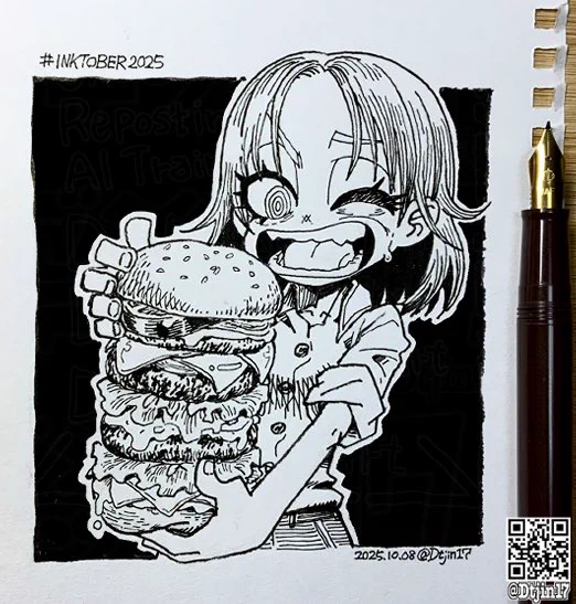 Day8:Reckless #inktober2025 