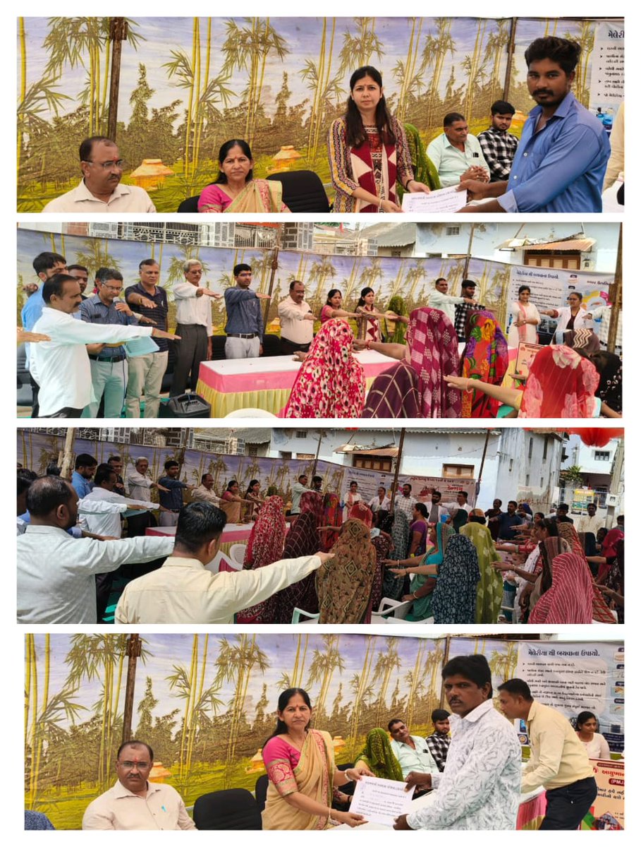 આજ રોજ "વિકાસ સપ્તાહ" અંતર્ગત અત્રેના જિલ્લાના માંડલ તાલુકાની માનપુરા, ઉકરડી અને હાંસલપુર ગ્રામ પંચાયત ખાતે કાર્યક્રમ યોજવામાં આવ્યો તથા વિકાસ રથ ફરાવવામાં આવ્યો જેમાં ગ્રામજનોએ વિકાસની ગાથાના વિડીયો નિહાળ્યા અને "પ્રતિજ્ઞા સમારોહ" યોજવામાં આવ્યો.   
#PostCardToPM