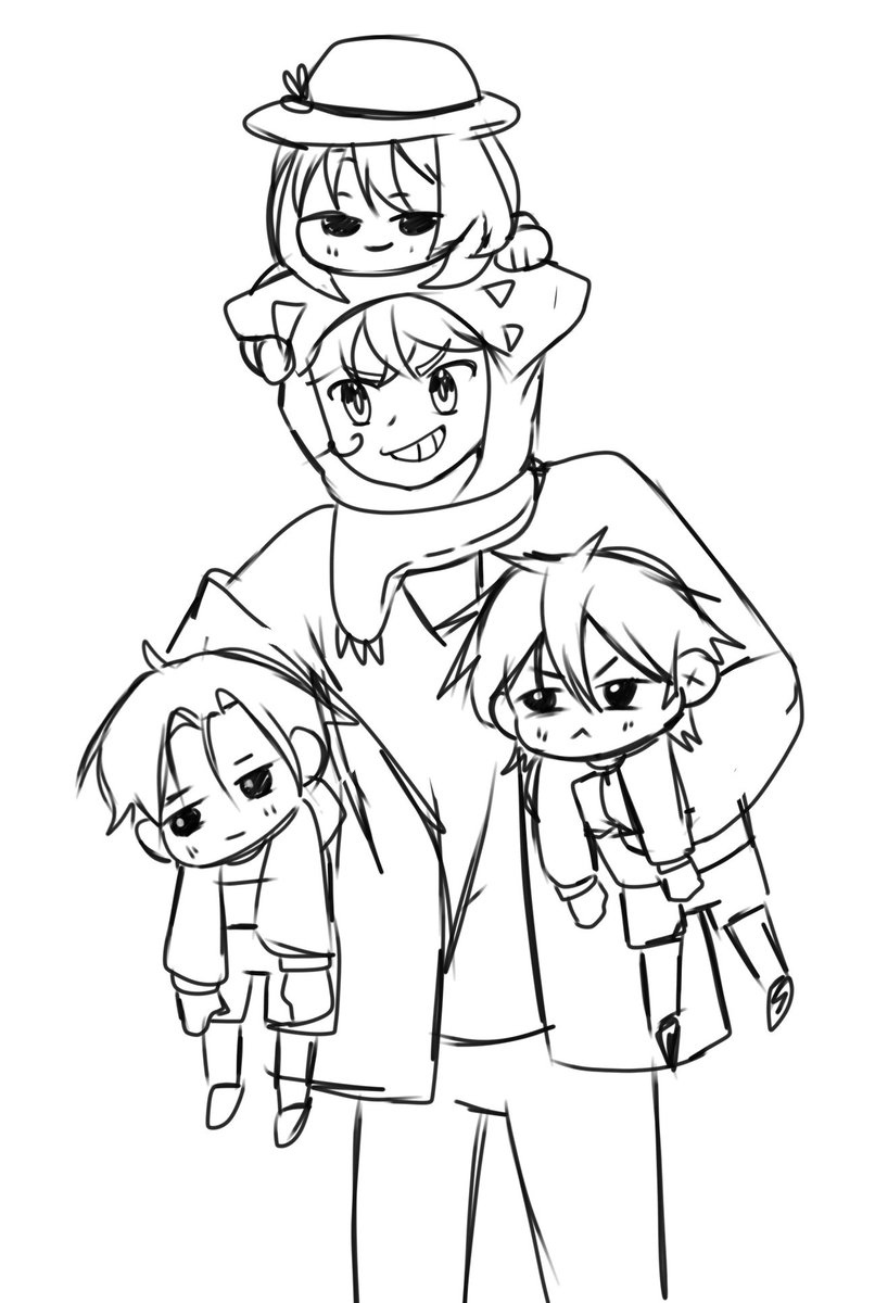 Moonatics's tweet photo. Jean's omegaverse route (ft. unc Shen)
Dallas x Jean son, Constante
Matt x Jean son, Leonardo
Dallas x Jean Daughter, Nikolina https://t.co/rtxnY3CMgb