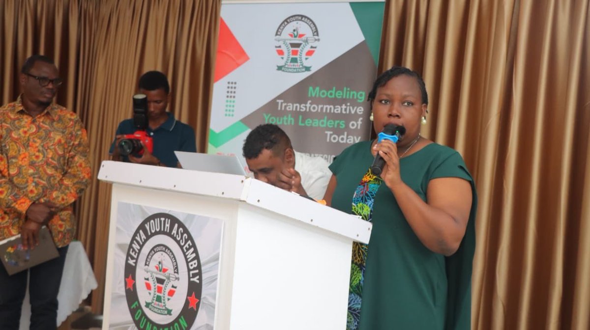 CEC Emmily Achieng' (Climate Change, Energy, &amp; Natural Resources, Mombasa County) expressed heartfelt appreciation for the Kenya Youth Assembly Foundation. She credited the Youth Assembly Model with nurturing her leadership skills, reaffirming KYAF's lasting impact