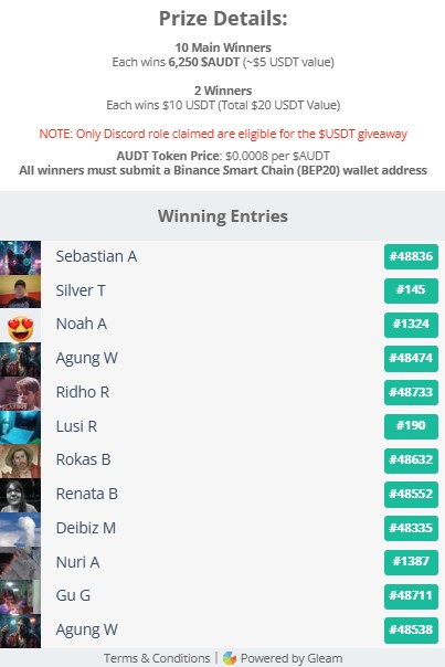 Aurum DAO Giveaways tweet media