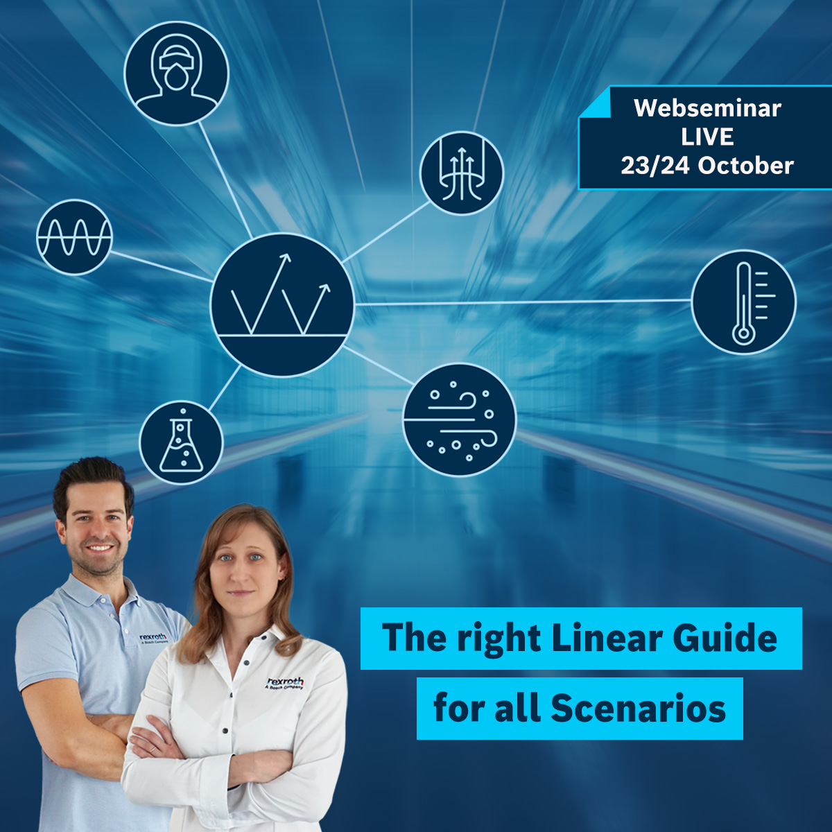 boschrexroth's tweet image. 🔥Linear guides for every application🔥: In our free web seminar on Oct. 23/24, you can learn how to achieve optimal performance under special conditions.
➡️ Register now: go.rexroth/4e4e45
#BoschRexroth #LinearMotionTechnology #LinearGuides #WebSeminar