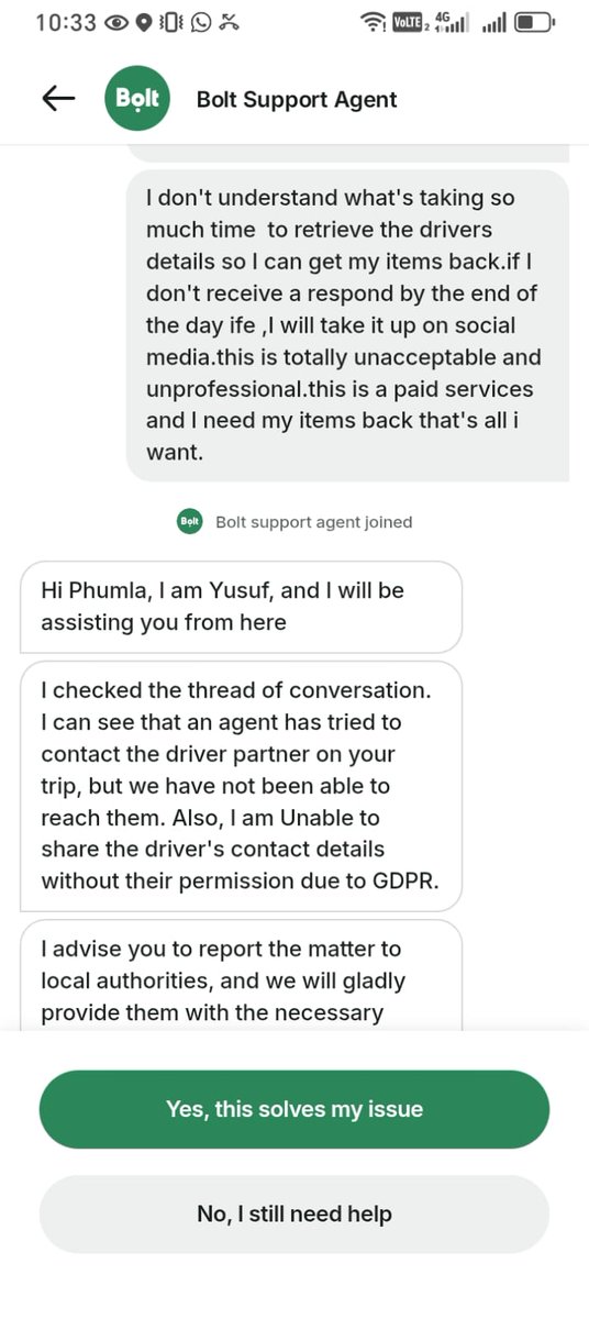 DubNonny's tweet photo. @boltapp @boltapp wWhy are we struggling to retrieve our lost items from your drivers? Why is Bolt unable to contact the drivers? Are you even vetting your drivers, or do you add every thug as a driver? https://t.co/9JdXJkqN8h