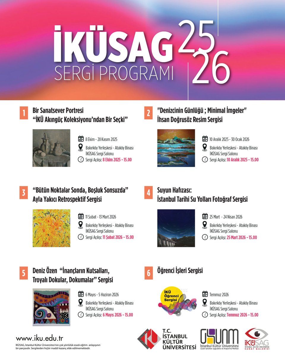 2025-2026  Sergi Programı