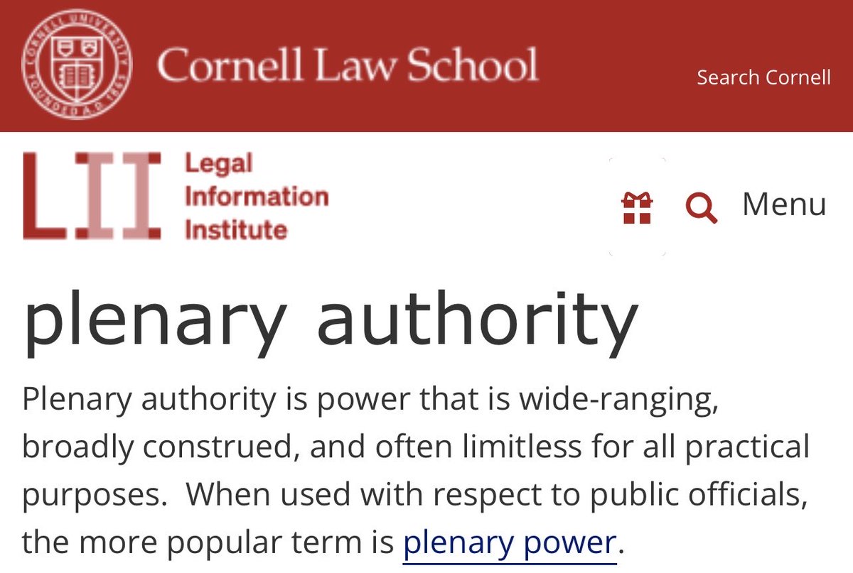 Slå upp begreppet ”plenary authority” som Stephen Miller i direktsändning i CNN påstod att Trump nu har. Eller skit i det och läs här.

Scary stuff.