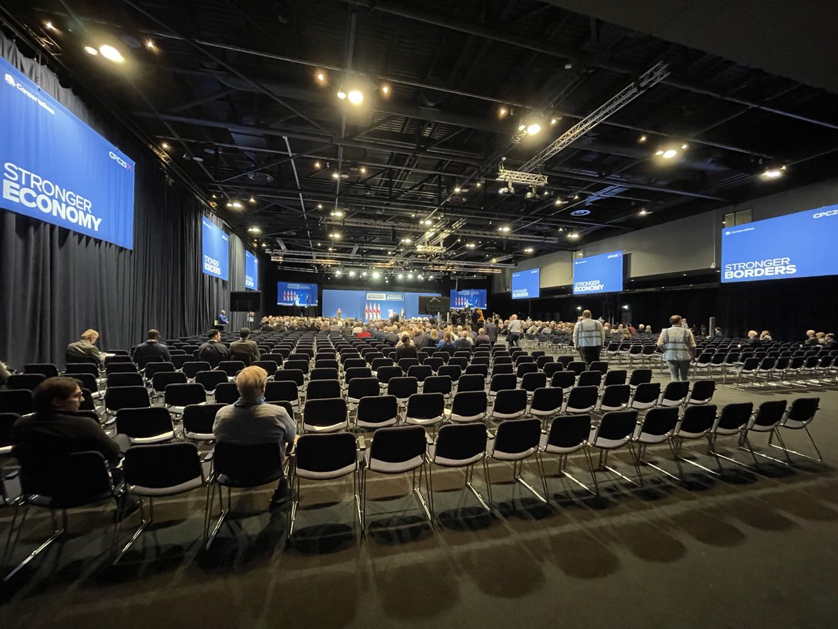 Couple of spare seats for Tory chairman Kevin Hollinrake’s speech this morning