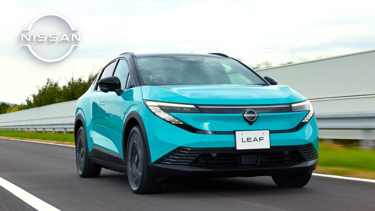 NissanMotor's tweet photo. The all-new Nissan LEAF launches in Japan📣Featuring an aerodynamic design, intuitive tech and power to keep you on the go, the LEAF is ready to be your perfect travel partner. 

More about our latest #EV that’s already turning heads: https://t.co/BGvnJnOedi
#Nissan #ReNissan https://t.co/f9HNtfC3WO