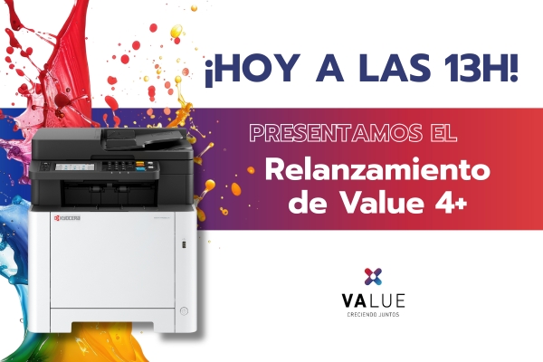 ¡Hoy es el día!
A las 13:00h presentamos el relanzamiento de VALUE 4+, nuestro programa ahora más simple, competitivo y adaptado a las necesidades del mercado.

¡Conéctate y descubre cómo VALUE 4+ puede potenciar tu negocio.