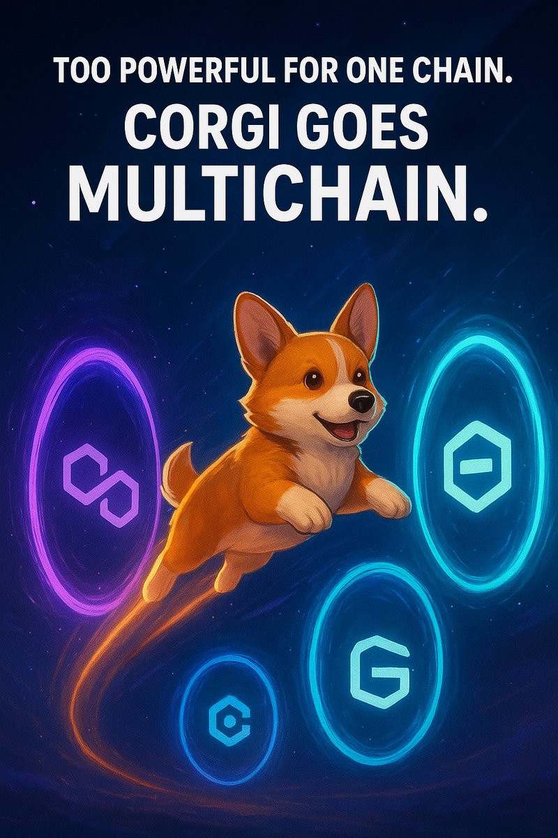 GomezSdcc's tweet image. 🚀 Too powerful for one chain.
Corgi goes MULTICHAIN 🌌
From Polygon to Cronos to Base nothing can stop the build.
#CorgiStudios #Web3 #Multichain #Cronos #Polygon #Base