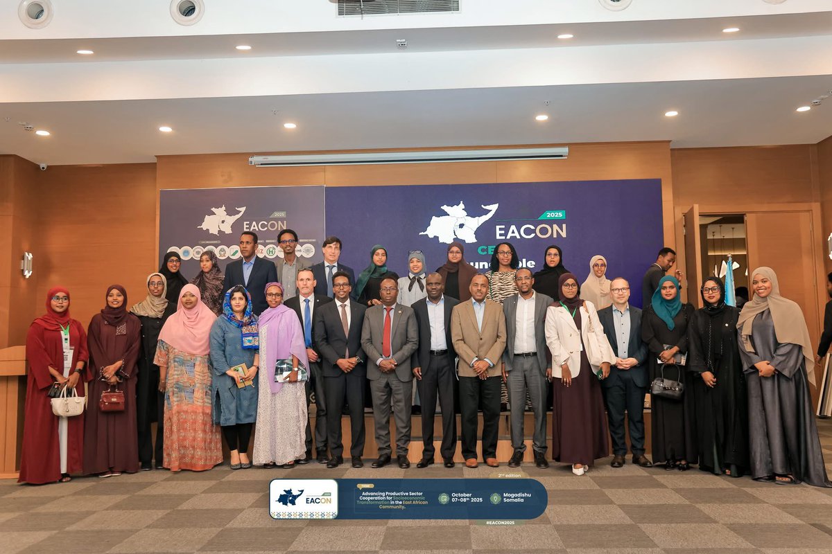 KatimaOsman's tweet photo. I was delighted to participate in the East African Community #EAC Conference CEO Roundtable, a side event of @Conferenceeacon  #EACON where the EAC Secretariat, government officials, member states, investors, academia, and other key stakeholders came together to explore pathways for regional growth and integration.

During the discussions, I highlighted Somalis journey toward full integration within the EAC, with a particular focus on economic inclusion and cooperation.

I reflected on the history of Regional Economic Communities (RECs) and the shared vision of the EAC, underscoring the need for stronger collaboration, collective action, and recognizing the pivotal role of the EAC in advancing peace, trade, and sustainable regional development.

I also brought attention to the barriers Somali citizens face during cross-border travel and shared practical solutions to foster a more inclusive, accessible, and economically connected East African region.

A heartfelt thank you to everyone who participated and to the organizers for creating such an inspiring platform to promote regional unity and socioeconomic transformation across East Africa. #EACON2025