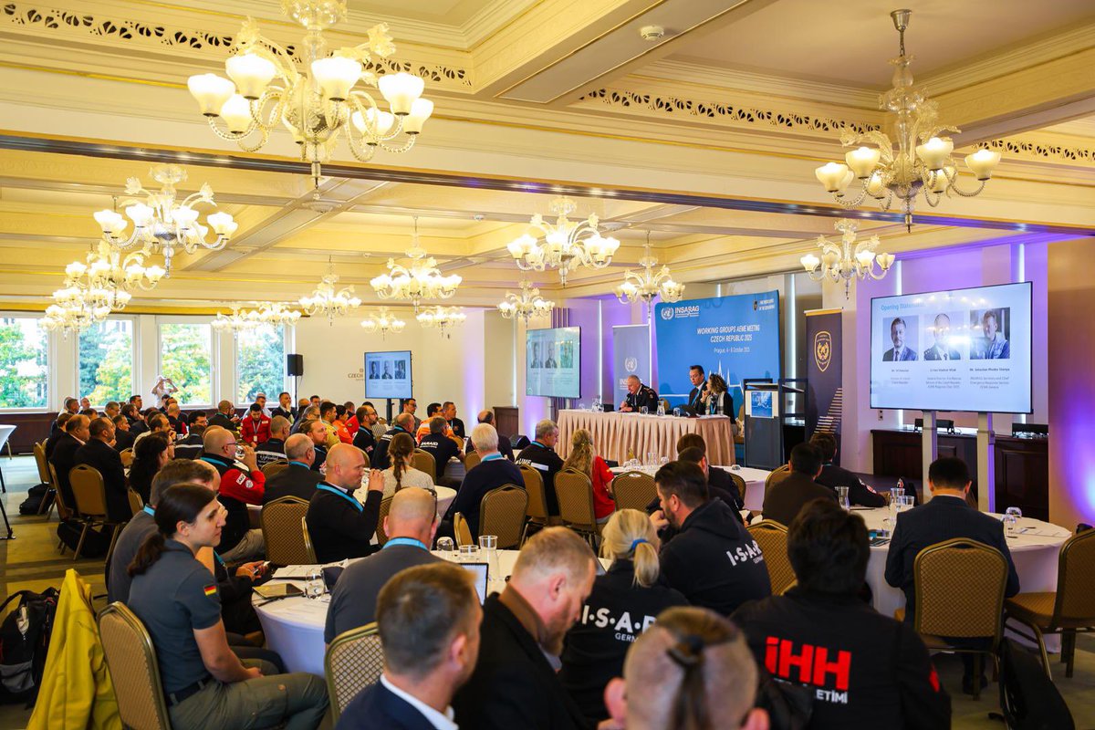 İHH Afet Yönetimi olarak, Birleşmiş Milletler İnsani Yardım Koordinasyon Ofisi’ne (OCHA) bağlı Uluslararası Arama Kurtarma Danışma Grubu (INSARAG) tarafından 6–7 Ekim tarihlerinde Prag’da düzenlenen Afrika, Avrupa ve Orta Doğu (AEME) Bölgesel Toplantısına katılım sağladık.