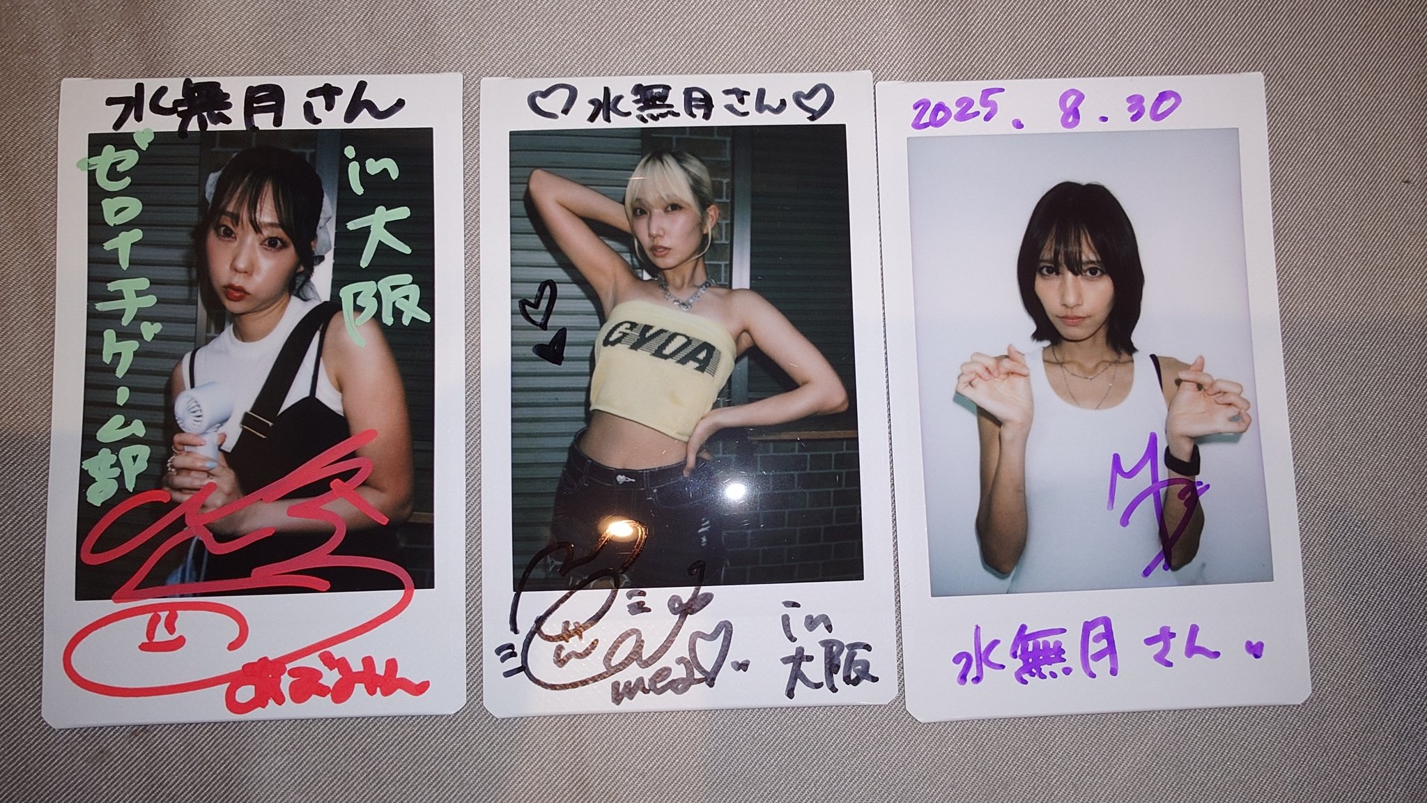 土曜日はオフレコでお願いします！ 大阪女子会スペシャル 抽選チェキ 水無月 on X: 