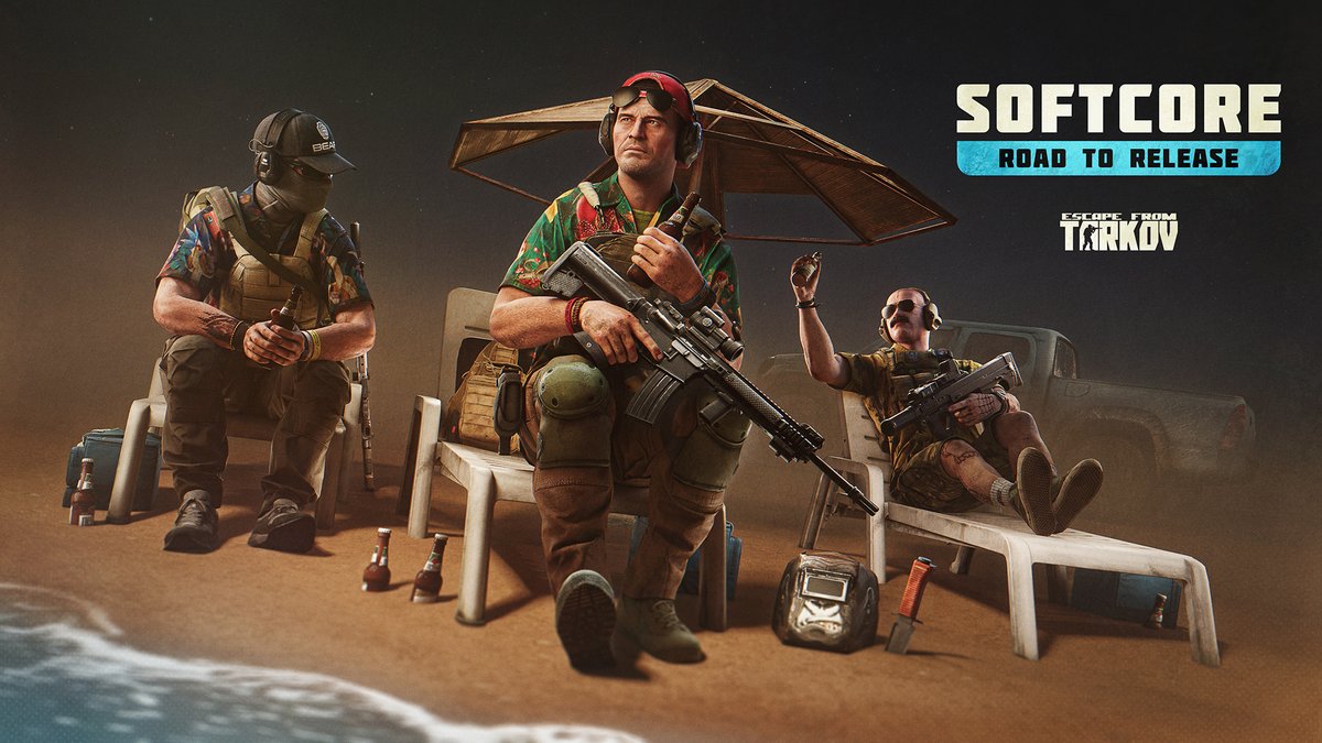 tarkov's tweet image. New Softcore balancing changes in #EscapefromTarkov:

● Reduced the inertia dependency on carried weight - the inertia now has significantly less impact with the heavier loads;
● Reduced the aim punch effect by 60%;
● Increased the overweight status threshold by 50%;
● Added…