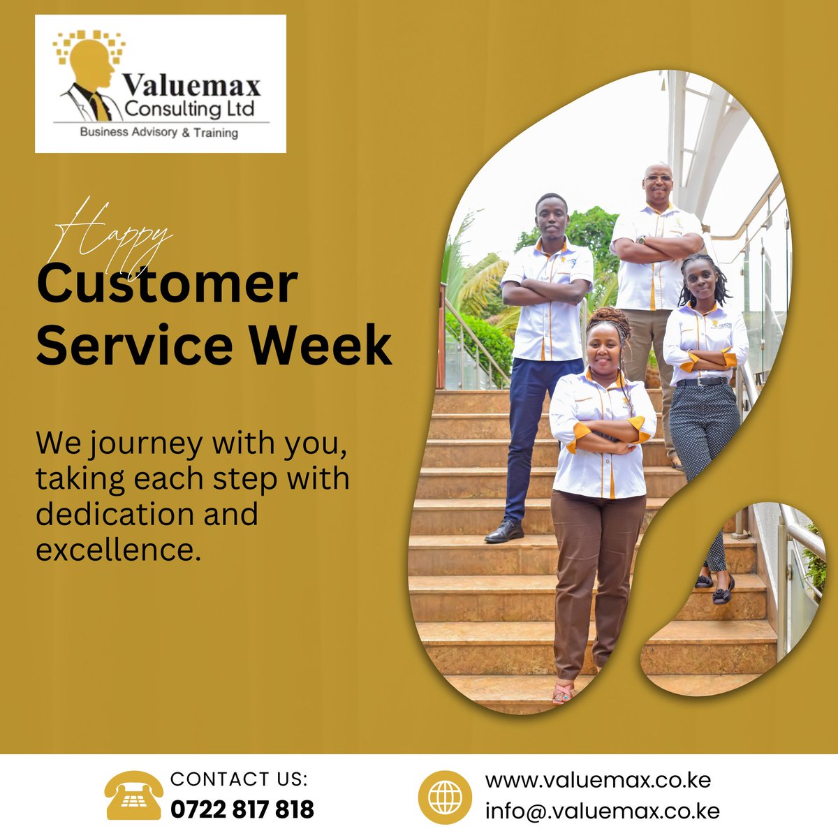 Valuemaxnairobi's tweet photo. Every handshake, every audit, every consultation — shaped by your trust.
We celebrate the clients who challenge us to raise the bar and refine the standard of service daily.
Quality is not just what we deliver — it’s how we serve.
#CustomerServiceWeek #Valuemax #ISOStandards https://t.co/LQY6RfneJV