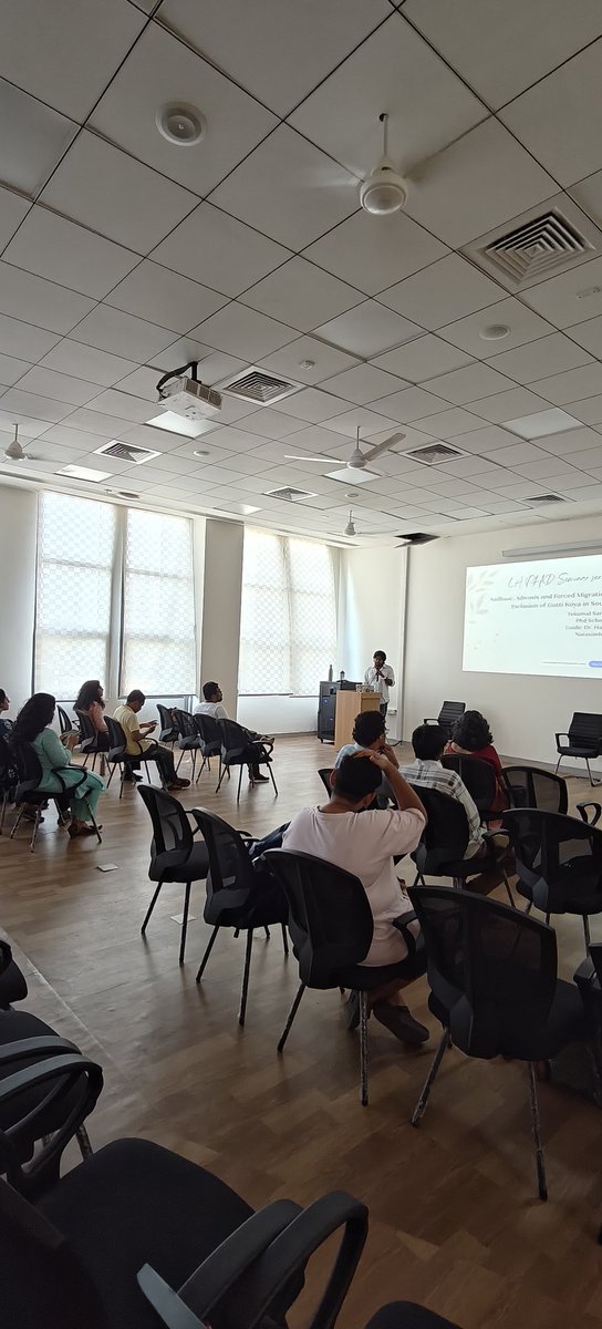 LA PhD Seminar talk by Tekumal Santosh today titled Aadhaar, Adivasis, and Forced Migration: Surveillance and Exclusion of Gutti Koya in Southern India.