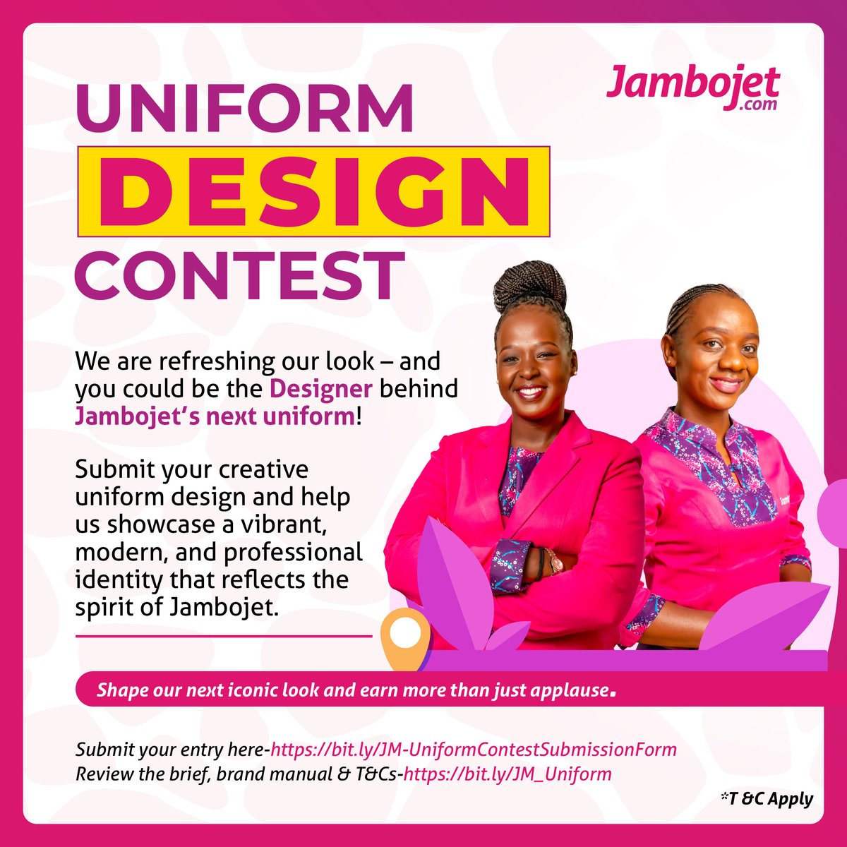 Think you have got what it takes to redefine our fashion style in the skies?

Join our Uniform Design Contest and let your creativity fly high!

Submit your entry here →bit.ly/JM-UniformCont…
Review the brief, brand manual &amp; T&amp;Cs →bit.ly/JM_Uniform