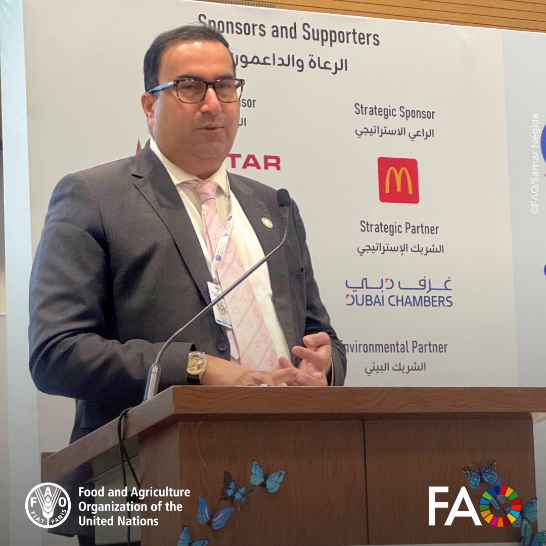 🌱 Jnder the Ministry of Economy &amp; Tourism’s patronage,
the 13th Global Sustainability &amp; CSR Forum featured:

Ahmad Mukhtar, FAO Rep. a.i. to the UAE, steering conversations on “From Harvest to Home,” rethinking food systems, and shaping strategies for sustainable growth.