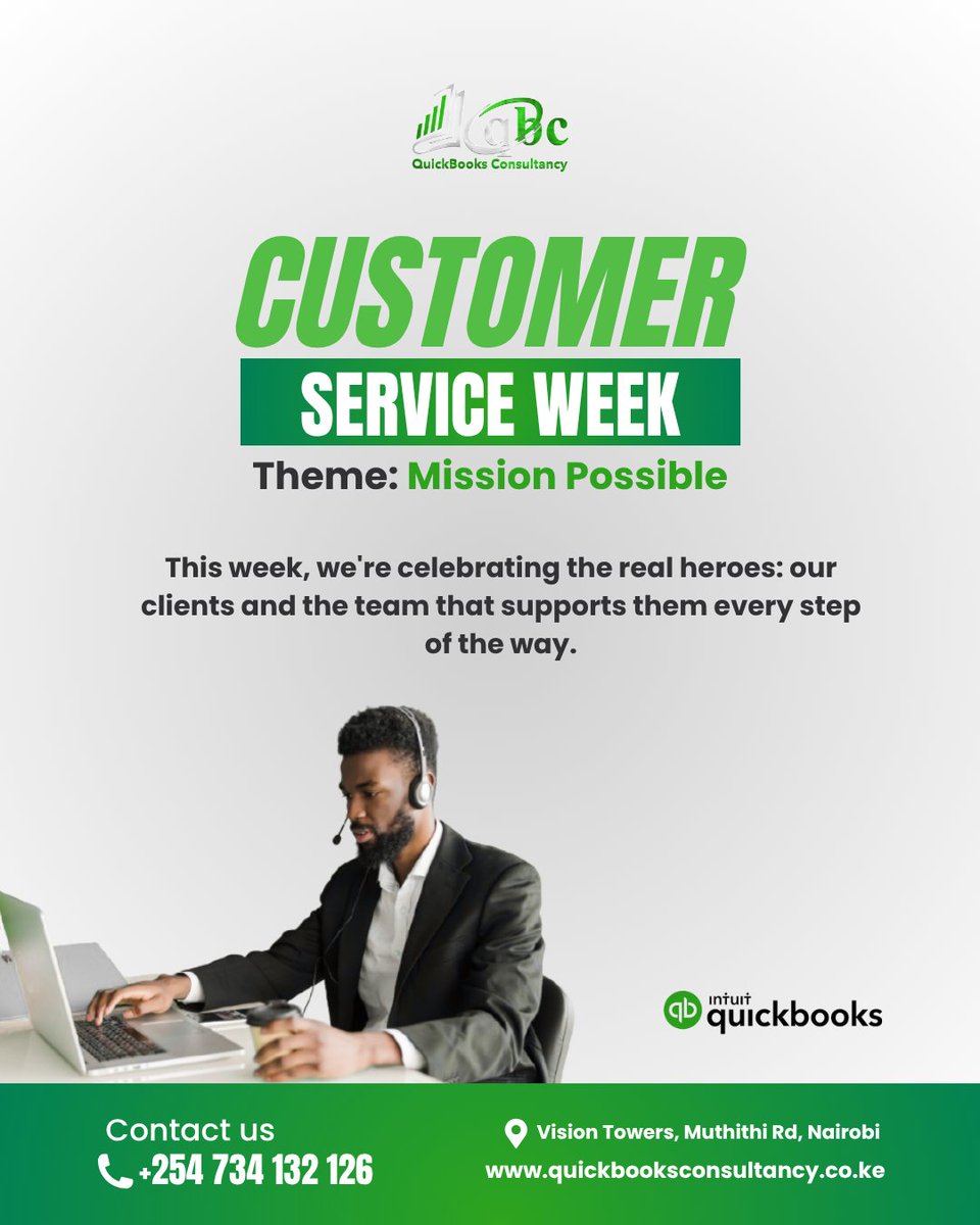 QuickBooks_A's tweet image. Happy Customer Service Week!
At QBC, we don’t just solve QuickBooks issues, we empower your business with clarity, and care. 💚

Thank you for trusting us to keep your books balanced and your stress low! 🙌
#CustomerServiceWeek #QuickBooksExperts #ClientAppreciation #FinanceDaily