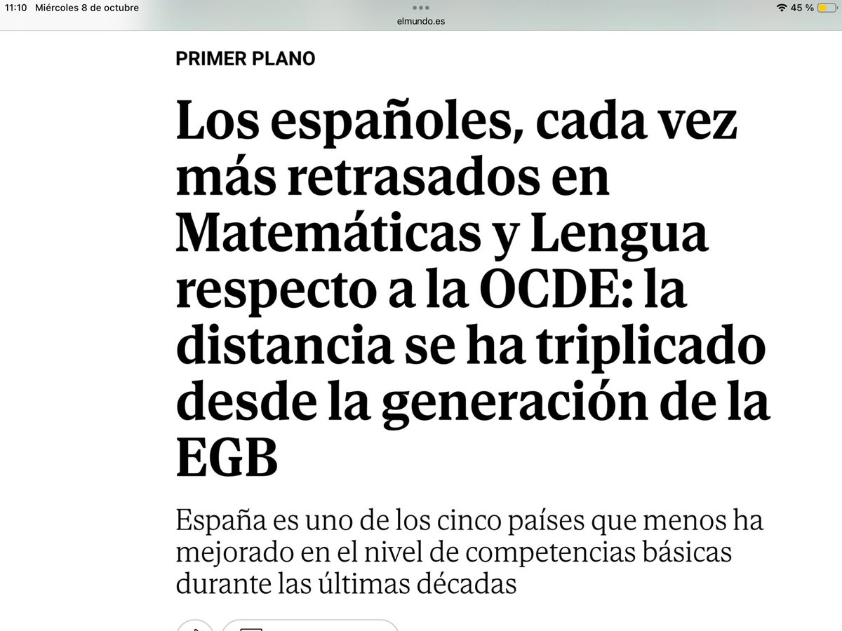 luisabril67's tweet photo. Éste debiera ser uno de los principales problemas de la sociedad española. Nadie, ninguna administración, ningún partido político, ningún sindicato está preocupado por nuestro MUY DEFICIENTE sistema educativo. Sin duda nos quieren ignorantes. Menudo futuro nos espera…. https://t.co/U93rAMNTcR